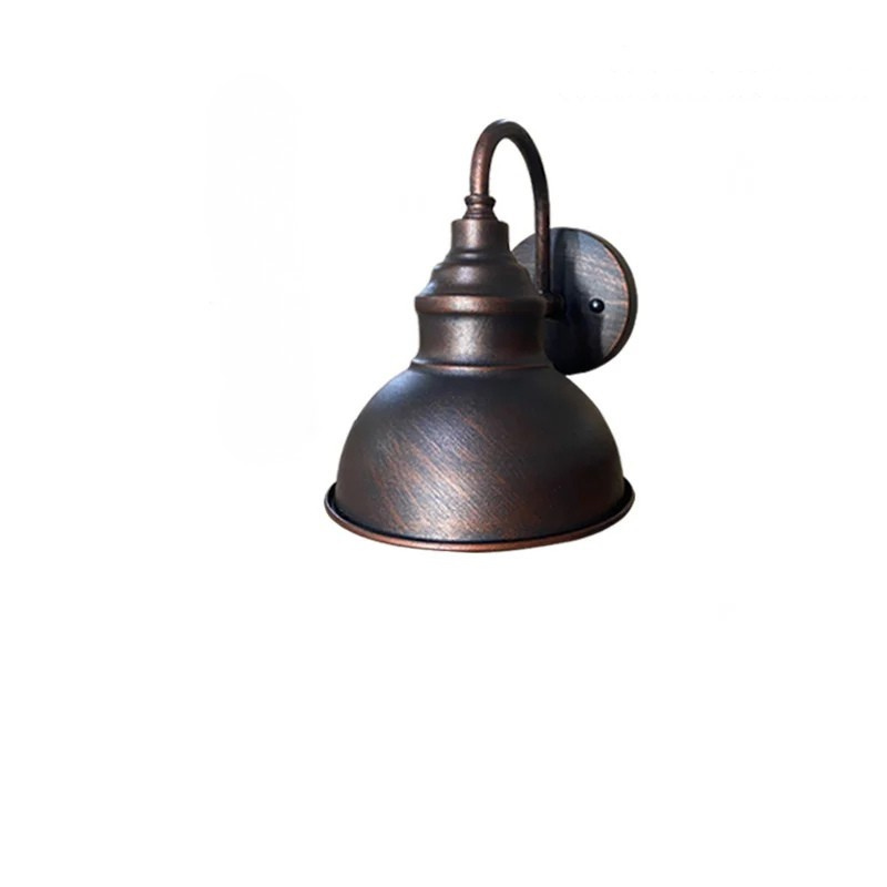 Retro Waterproof Outdoor Wall Lantern Vintage Iron Garden Balcony Sconce