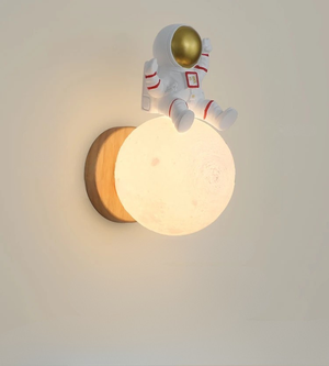 Cute Bear Moon Wall Light Kids Bedroom Nursery Night Light Cartoon Animal Lamp