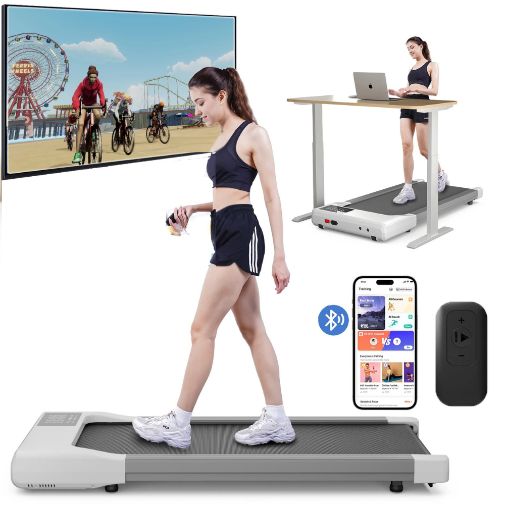 Portable Walking Treadmill 2.5HP Home Office Exercise Machine 1–6km/h