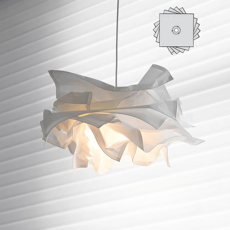 Handmade Paper Pendant Light E27 DIY Hanging Ceiling Lamp for Restaurant Shop XL
