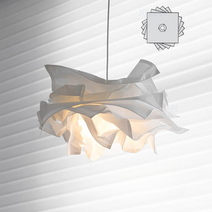 Handmade Paper Pendant Light E27 DIY Hanging Ceiling Lamp for Restaurant Shop XL
