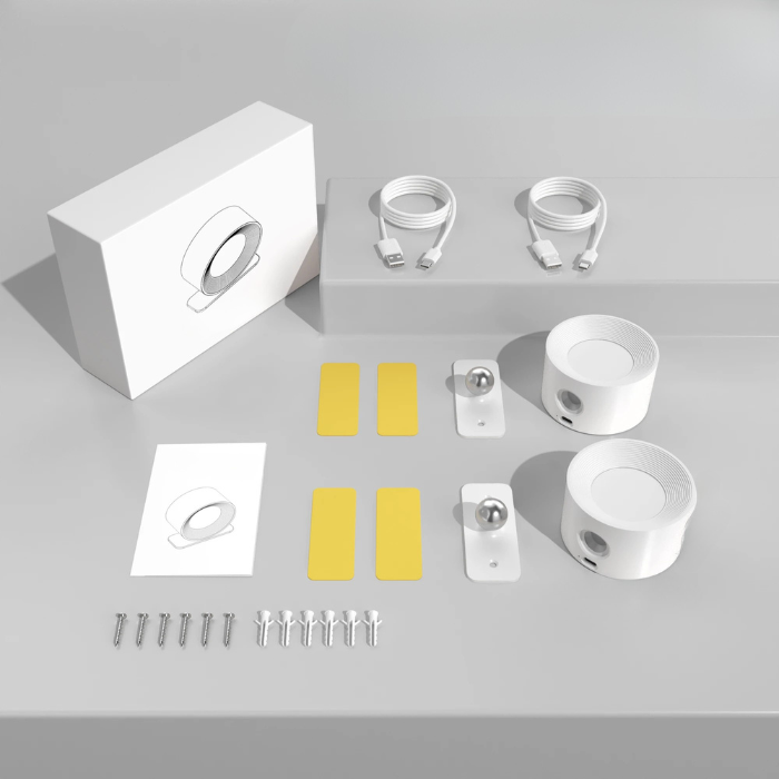 Rechargeable LED Wall Sconce 360° Rotating Adjustable Bedroom Nordic Light