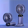 Portable Mini Fan USB Rechargeable 6-Speed Foldable LED Desk Fan