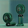 Portable Mini Fan USB Rechargeable 6-Speed Foldable LED Desk Fan