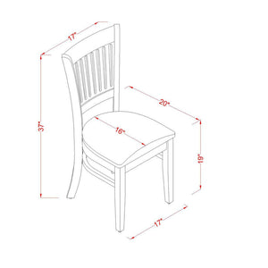 EAST WEST FURNITURE - AVVA7-LWH-C - 7-Piece Dining Table Set- 6 Dining Chairs with Linen Fabric Seat and Slatted Chair Back - Removable leaf Modern Oval Dining Table - linen white Finish