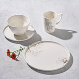 Raindrop Black 16-Piece Dinnerware Collection
