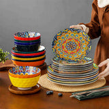 Simi 24 Piece Porcelain Dinnerware Set