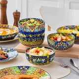 Simi 24 Piece Dinnerware Set with Double-Sided Bowls