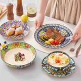 Simi 24 Piece Dinnerware Set with Double-Sided Bowls