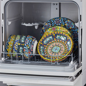 Simi 24 Piece Dinnerware Set with Double-Sided Bowls