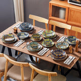 Simi 24 Piece Dinnerware Set with Double-Sided Bowls