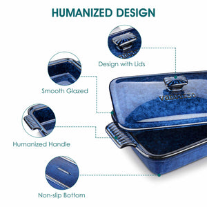 Starry Casserole With Lid 1.9QT