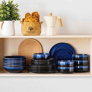 Starry Lipped-Edge 24 Piece Dinnerware Set