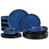 Starry Straight-Edge 12 Piece Dinnerware Set