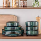 Starry Lipped-Edge 12 Piece Dinnerware Set