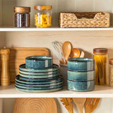 Starry Straight-Edge 12 Piece Dinnerware Set