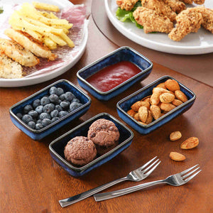 Stern Rectangular Dipping Bowls Set of 4