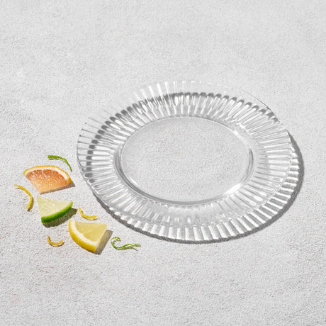 Forest,-Rim-Ribbed-Glass-Plate--Set-of-4-