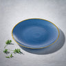 Maple, Colored Glass Chargers with Rim- Set of 4