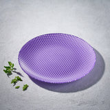 Maple, Colored Glass Chargers with Rim- Set of 4