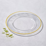 Melody, All-Ribbed Glass Charger-Set of 4