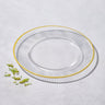 Melody, All-Ribbed Glass Charger-Set of 4