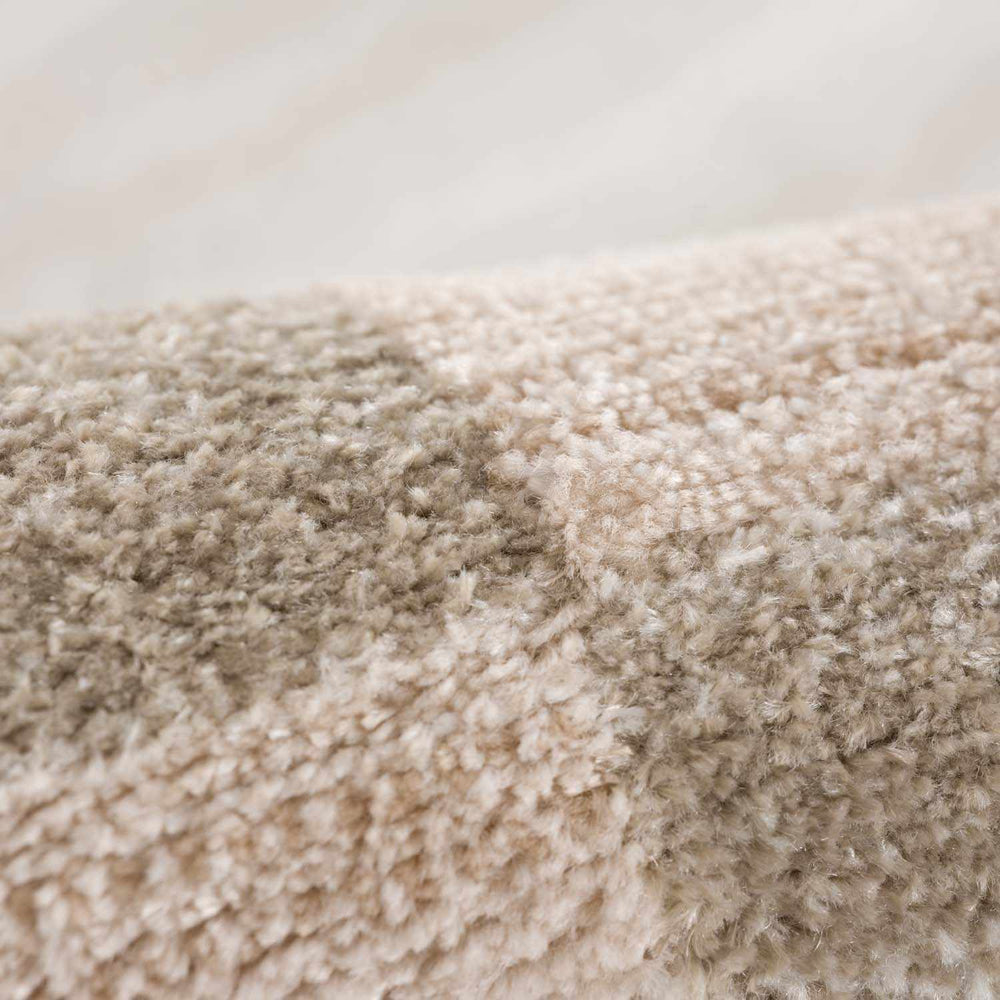 Azrika Beige Checkered Washable Rug - Promo