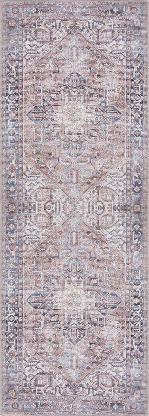 Viho Vintage Flat Pile Washable Rug - Clearance