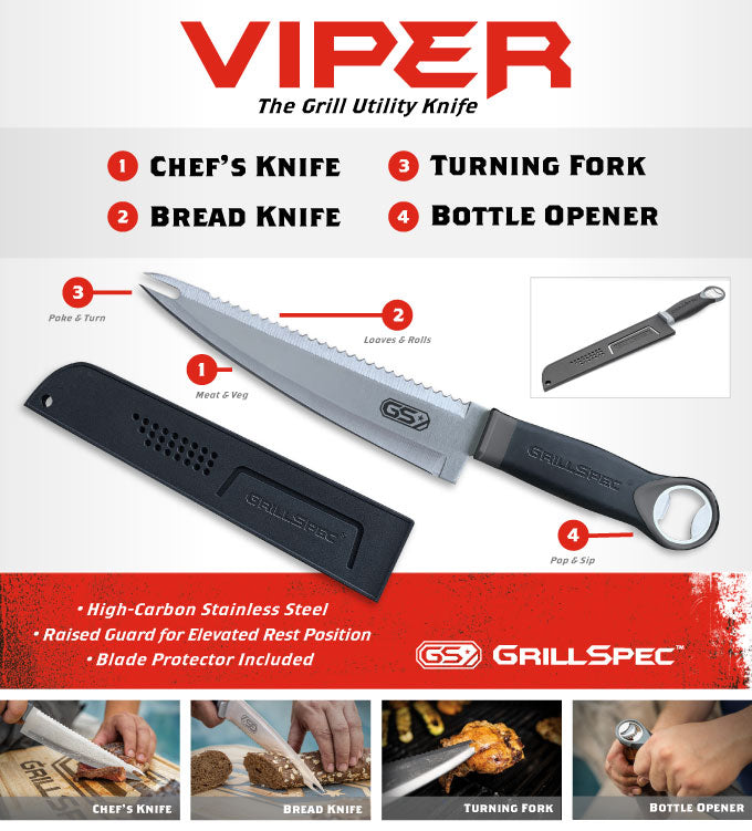 Utility Knife Multi-Use with Cover 8" Blade