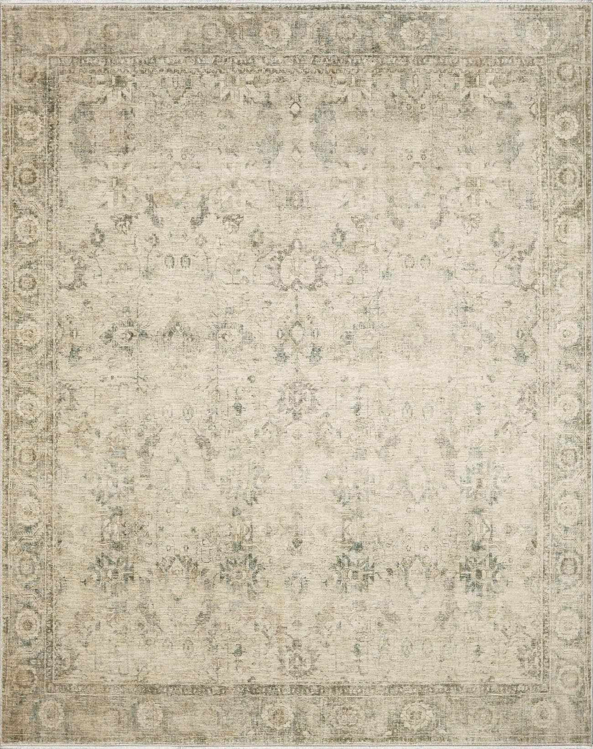 Fetscher II Vintage Medallion Area Rug