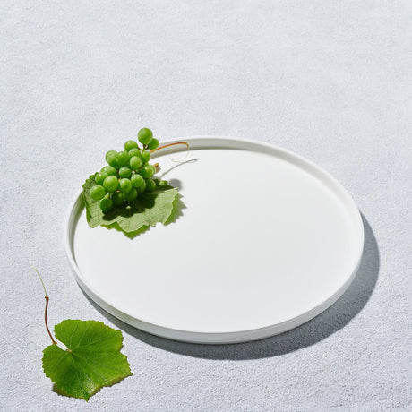 Aidan, Stackable Bone China, Round Plate-Set of 4