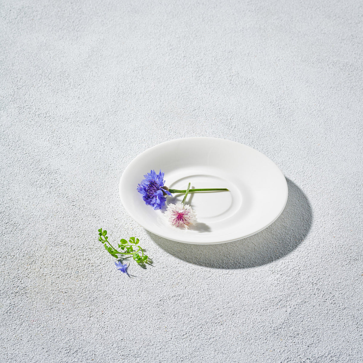 Lightning, Round Saucer with Inner Rim-Set of 4