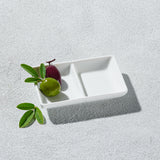 Lightning, 2 Sectional Rectangle Dish-Set of 4