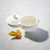 Lightning, Round Lion Soup Crock with Lid-Set of 4