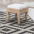 Rowan-Bohemian-Designer-Woven-Rattan/Wood-Vanity-Stool-Ottomans