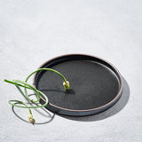 Sonic, Deep Round Plate, Black-Set of 4