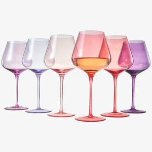 Love Stemmed Wine Glassware, Set of 6