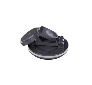 Foldable 4-in-1 Magnetic Wireless Charging Station with 7-Color Night Light for iPhone, Apple Watch & AirPods