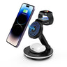 Foldable 4-in-1 Magnetic Wireless Charging Station with 7-Color Night Light for iPhone, Apple Watch & AirPods