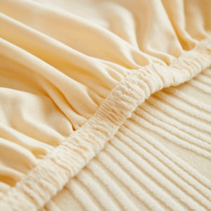 Textured Wave Stretch Sofa Couch Cover, Soft Washable Spandex Furniture Slipcovers