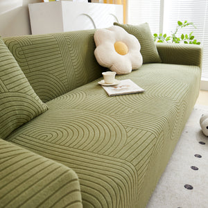 Fleece Stretch Sofa Slipcover Washable Soft Spandex Couch Cover Furniture Protector