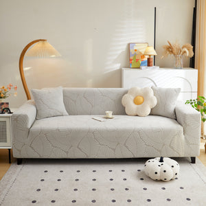 Jacquard Leaf Stretch Sofa Protector Cover Soft Washable Spandex Couch Slipcover