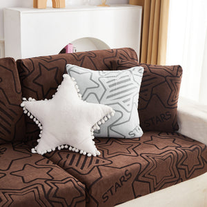 Starry Sky Jacquard Fleece Stretchable Non-Slip Cushion Covers Furniture Covers for L-Shaped Couch