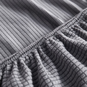Grid Textured Stretch Sofa Cover, Soft Elastic Slipcover for Couch Protection