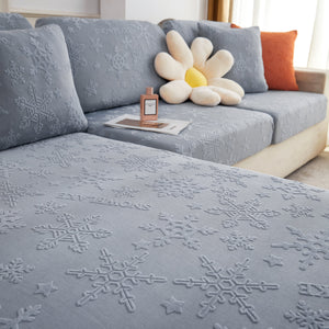 Cooling Silk Fabric Stretchable Cushion Cover, Non-Slip Furniture Protector for Kids, Chaise Lounge Cushion Covers