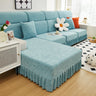 Elastic Skirted Couch Cushion Covers for 1/2/3/4-Seater Sofas, Furniture Protector for Pets, Kids