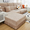 Elastic Skirted Couch Cushion Covers for 1/2/3/4-Seater Sofas, Furniture Protector for Pets, Kids