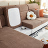 High Stretch Separate Cushion Covers Sofa Slipcover for L-Shaped Sectional Couch
