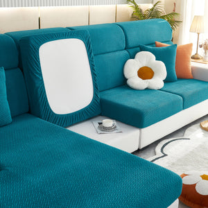 High Stretch Separate Cushion Covers Sofa Slipcover for L-Shaped Sectional Couch