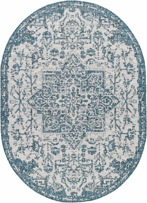 Teal Kilmacolm Indoor & Outdoor Area Rug - Clearance